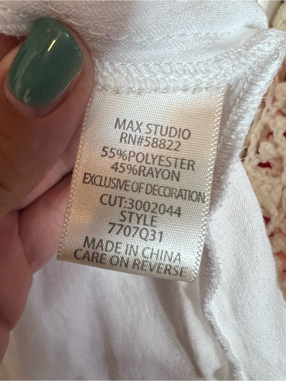 MAX STUDIO White Bohemian Embroidered Blouse, S - Picture 12 of 13